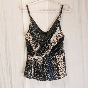 Cabi Crossover Cami Size 6 Art To Wear Animal Dots Ditsy Floral Flowy